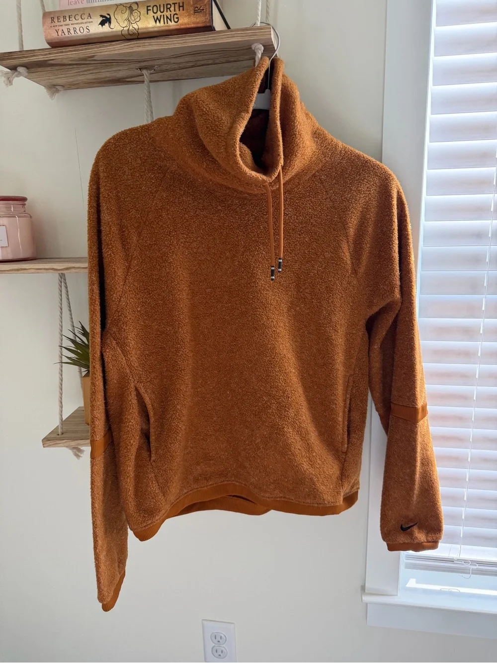 Nike Burnt Orange Sherpa Jacket